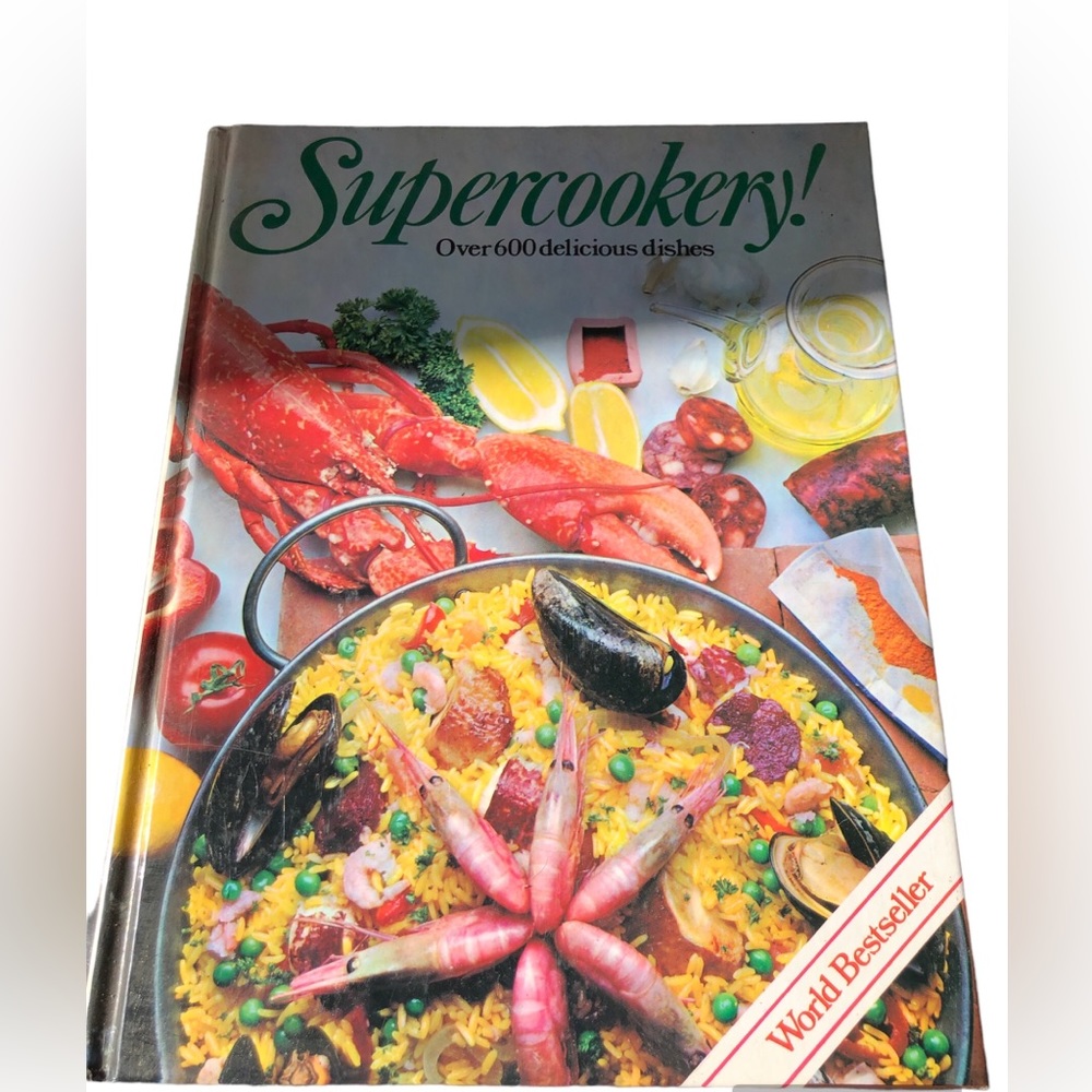 Supercookery Thick Hardcover Cookbook 384 Pages Colour 600 dishes
